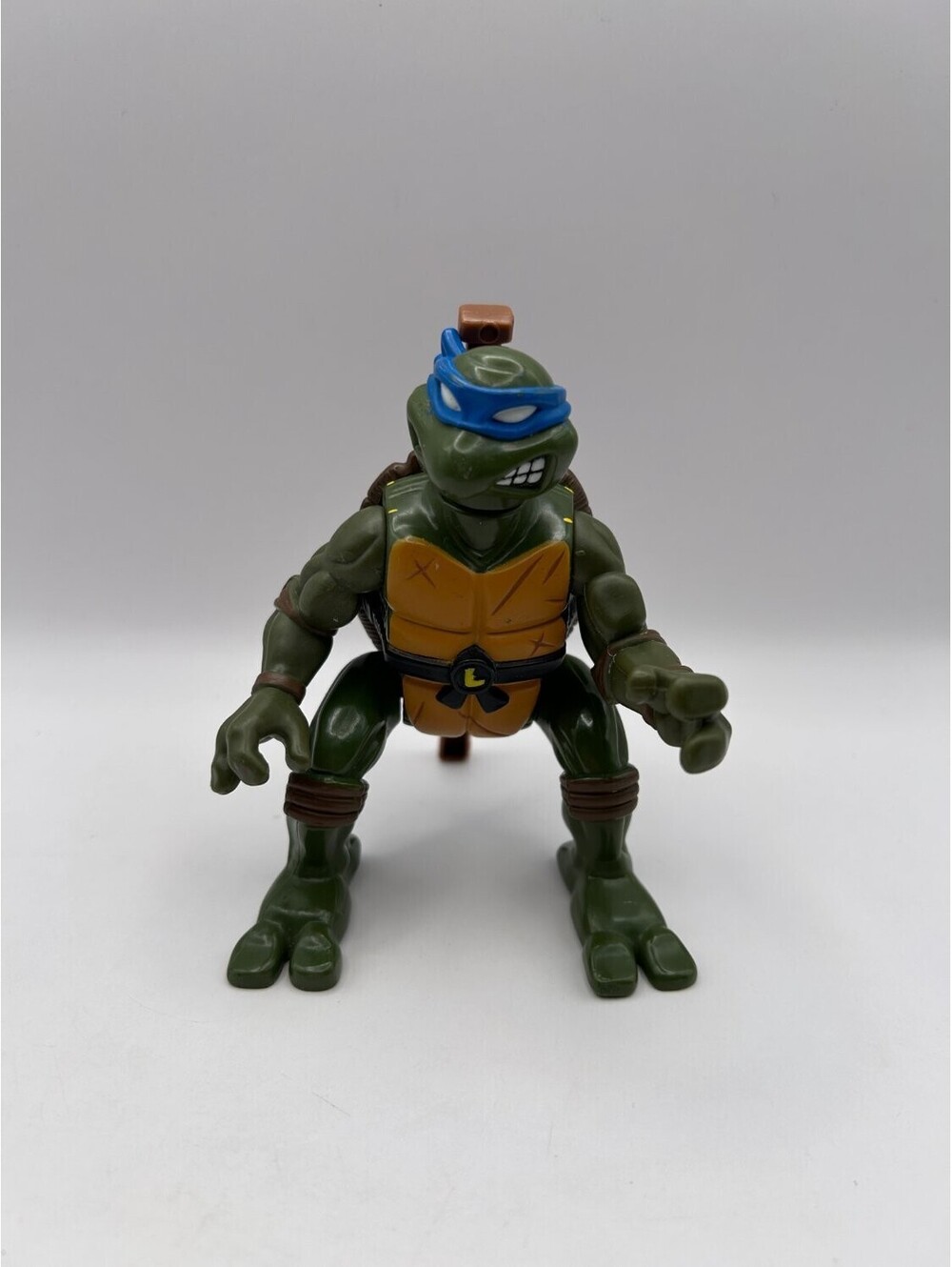 Playmates TMNT Sword Slicin Leonardo Wacky Action Wind-Up Loose Incomplete Used